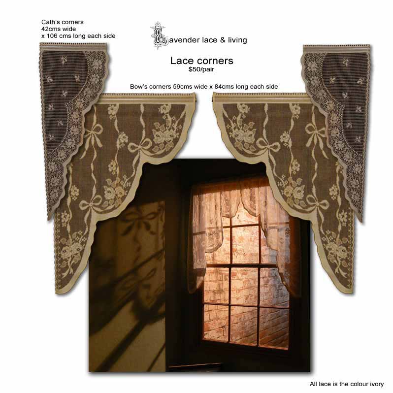 Lavender Lace and Living, Lace Corners